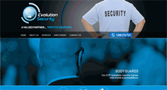 Desktop Screenshot of evolutionsecurity.com.au